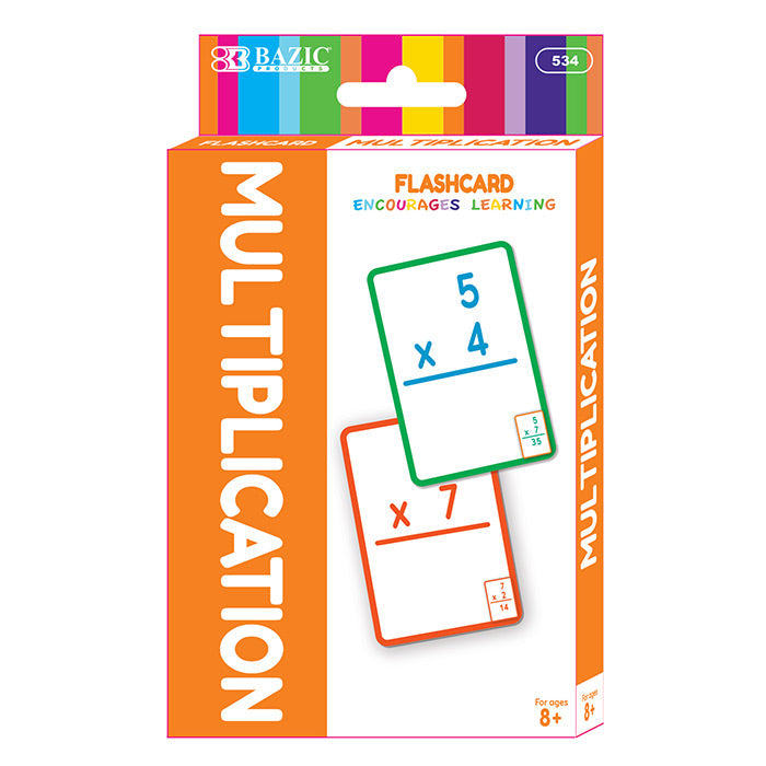 Bazic FlashCard (Multiplication), Learning Tools - Shock 'N' Stock