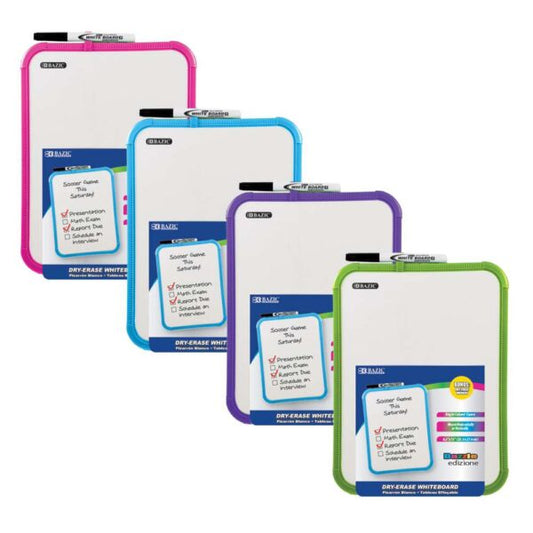 Bazic 8.5" x 11" Dry Erase Whiteboard
