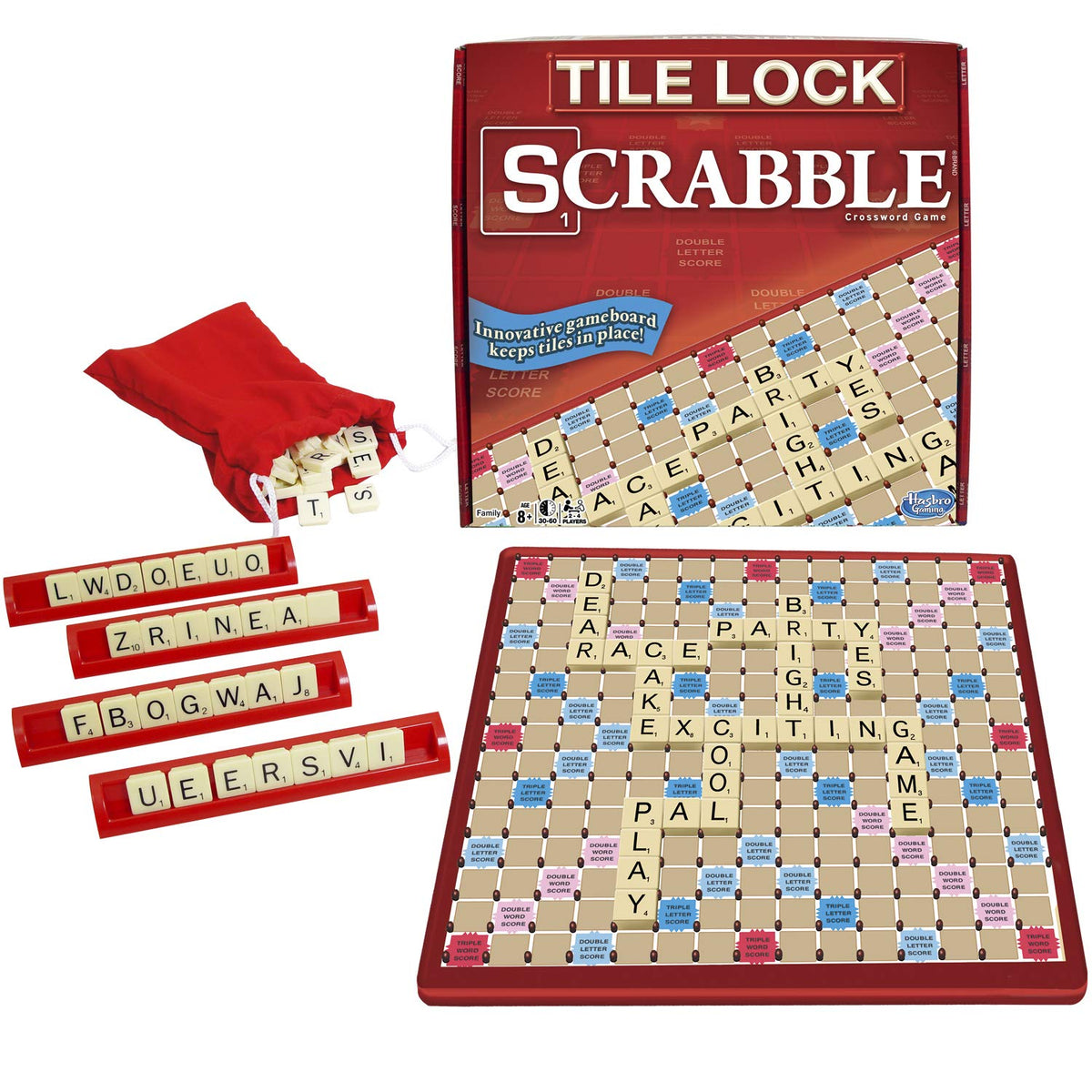 Hasbro Gaming Tile Lock Scrabble