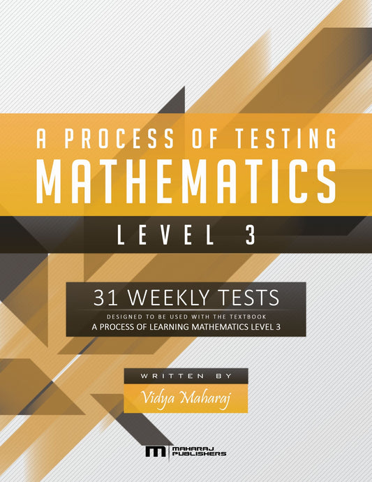 A Process of Testing Mathematics Level 3, Primary School Books - Shock 'N' Stock