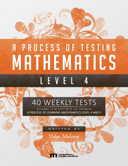 A Process of Testing Mathematics Level 4, Primary School Books - Shock 'N' Stock