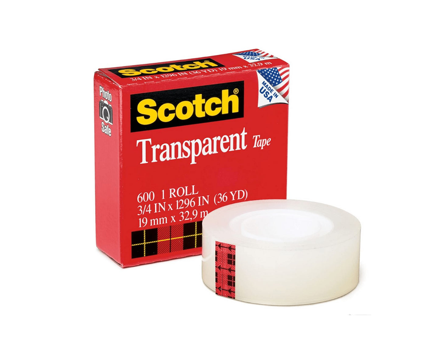 3M Scotch Transparent Tape 3/4"