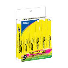 Bazic - Fluorescent Highlighter 12pk