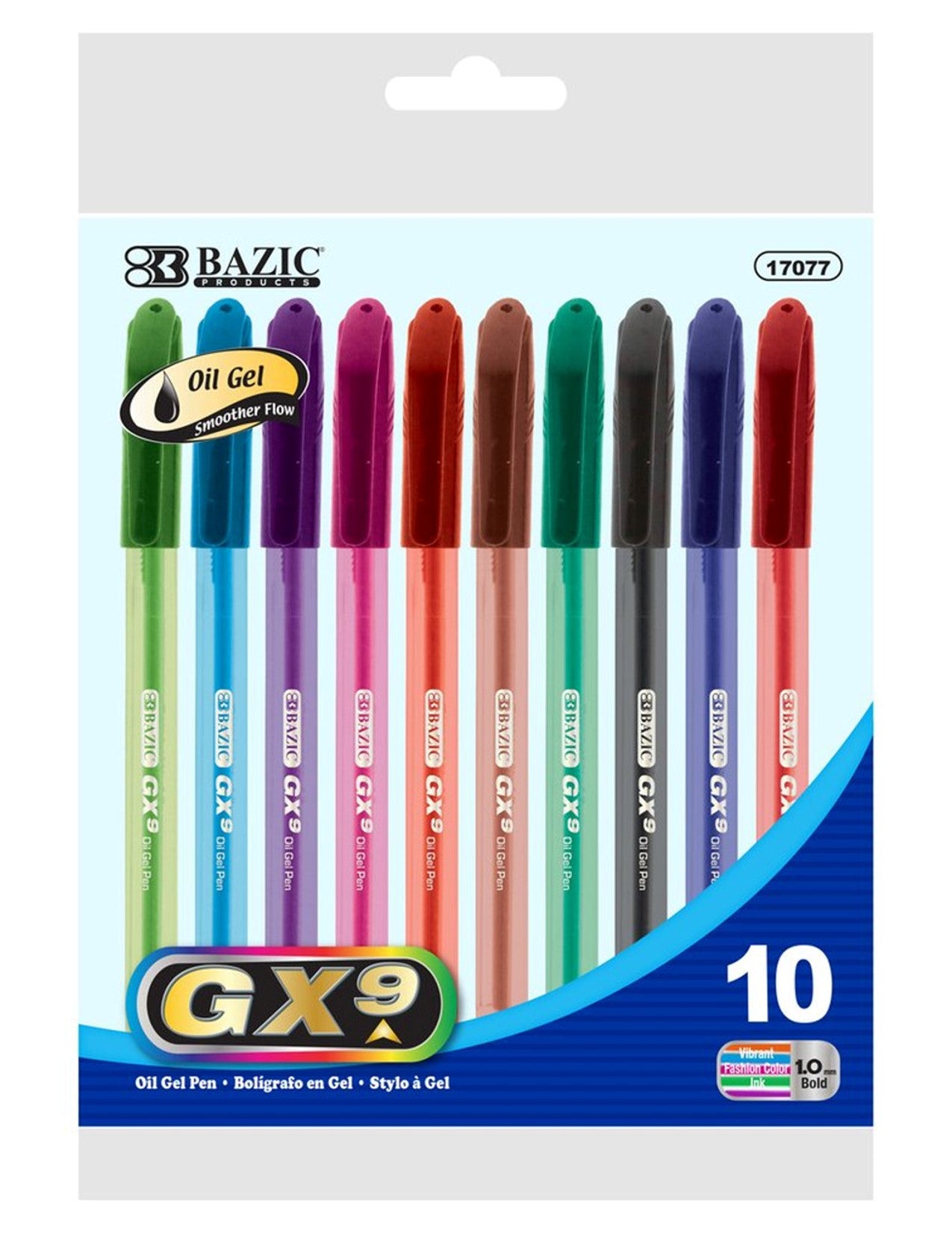 Bazic GX9 Oil Gel Pens