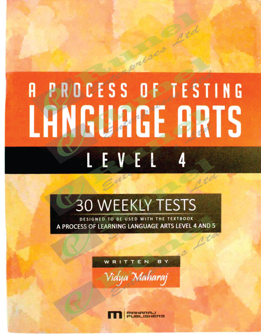 A Process of Testing Language Arts Level 4, Primary School Books - Shock 'N' Stock