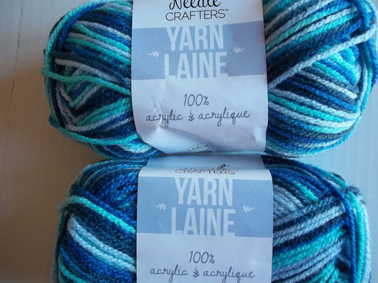 Needle Crafters Yarn Laine 100% Acrylic - Multi Color