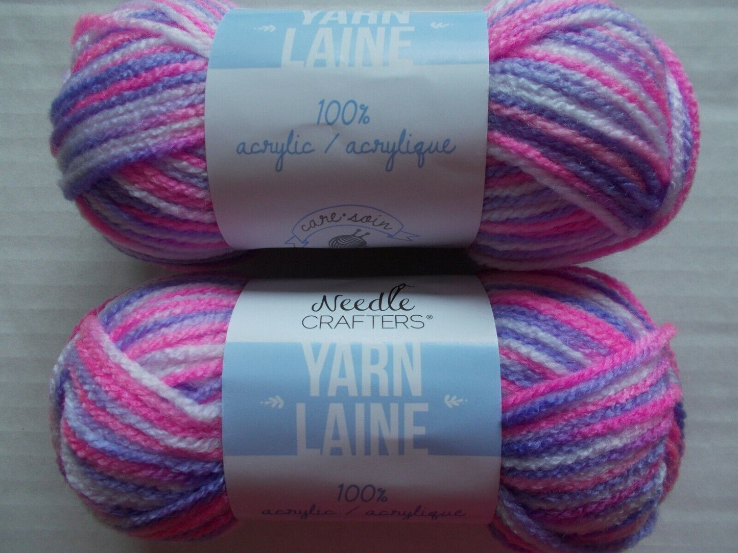 Needle Crafters Yarn Laine 100% Acrylic - Multi Color